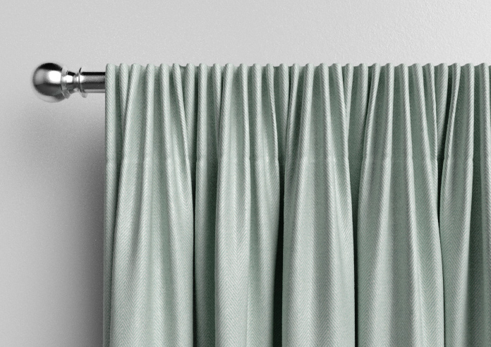 Soft Chevron, Blue Glacier - Made to Measure Curtains - Image 9